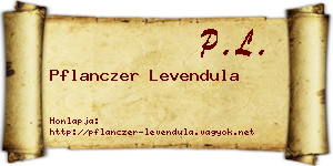 Pflanczer Levendula névjegykártya